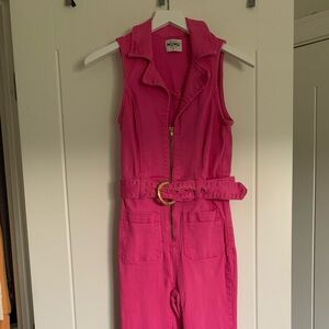 Show Me Your Mumu hot pink jumpsuit